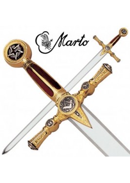 Épée Marto couleur or franc-maçon