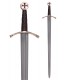 Épée Templière - Épée templière avec gaine