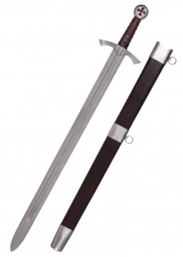 Épée templière écossaise, fourreau inclus